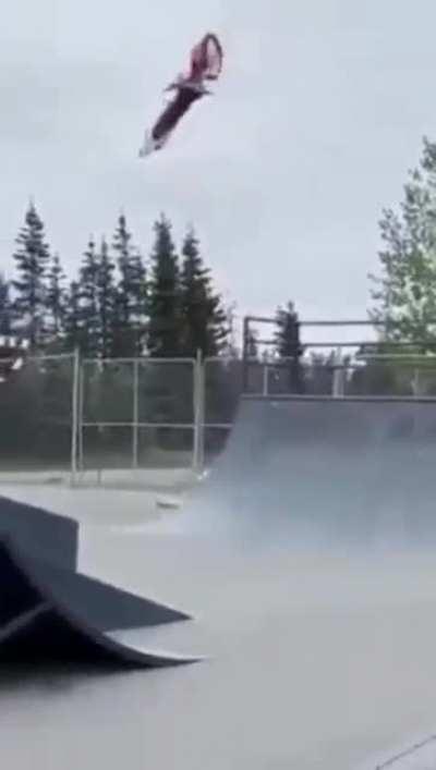 He really put his hand down.