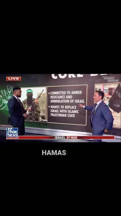 Fox News presenting an exciting American football style “game” that’s currently being “played” in the Middle East