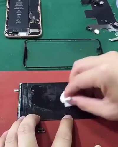 Only see the screen with special glasses