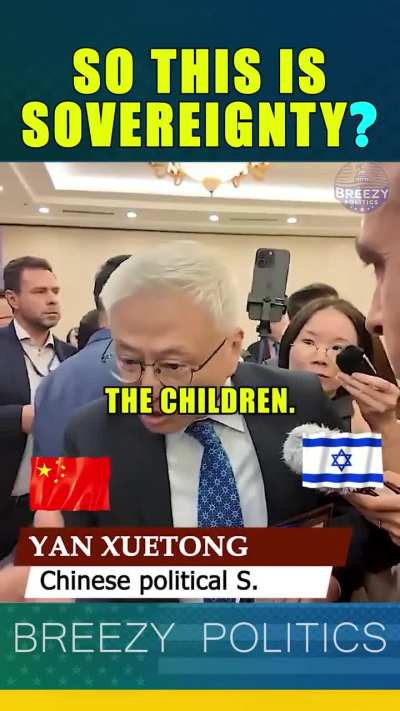 This kind of Zionist propaganda is too much, and no one believe it - Yan Xuetong (Chinese diplomat)