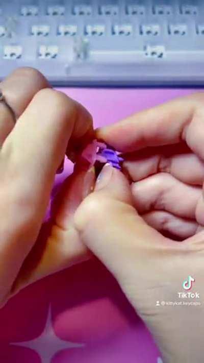 How I build my keyboard | ASMR | lubed & filmed Banana Split switches x Ice Cream XDA keycaps