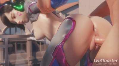 DVa fucked from behind (Lvl3Toaster, sound by volkor) [Overwatch]