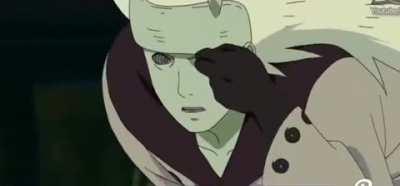 Madara giving an eyeless man his sharingan eye 😮
