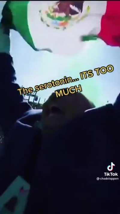 Proud papa Sergio Perez after his son got 3rd place in the Mexican Grand Prix