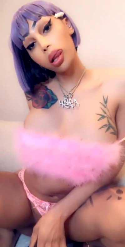 Pink and fuzzy long and stuff - Ashley Hunter