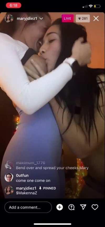 Going to town on her friends tits