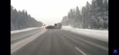 Car disintegrated by truck