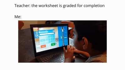 Seems like effort is optional!