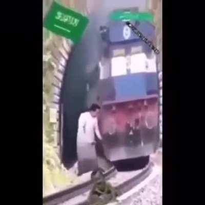 Absolute chad saves baby