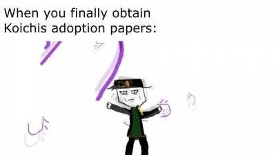 Finally he did it bois