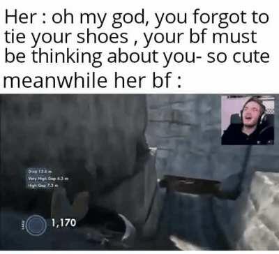 He's definitely thinking about you.