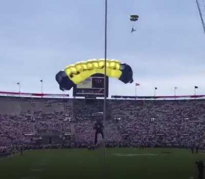 Stadium parachuter.