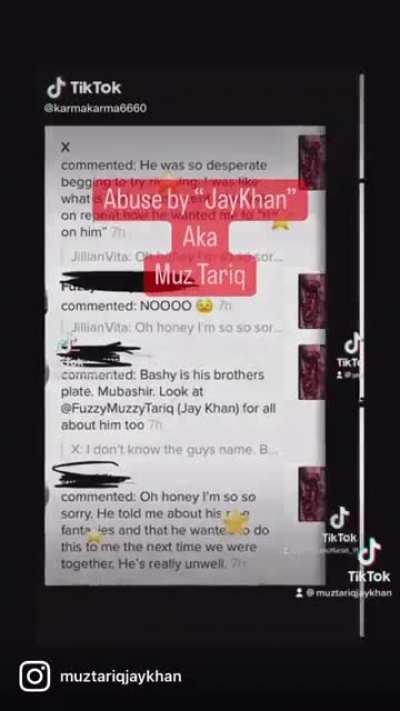 Women Speak out about SA by UK TikToker JayKhanOfficial