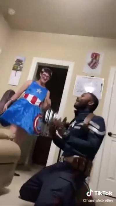 Just guys being Captain America