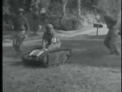 German soldiers playing with the 