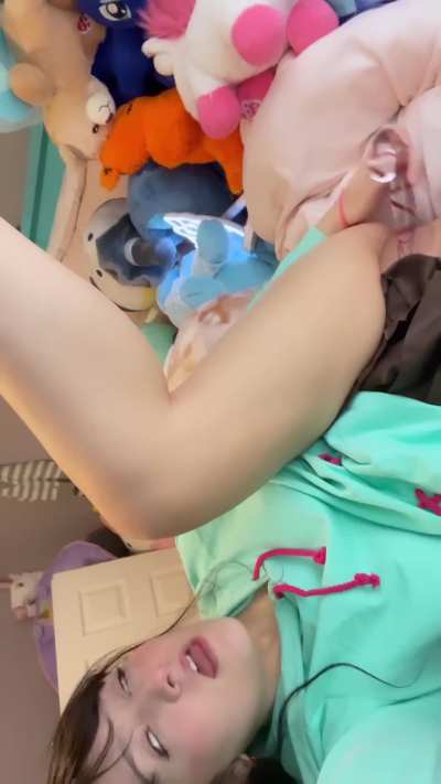 This 4’11 Asian slut is looking to replace my toy with your dick