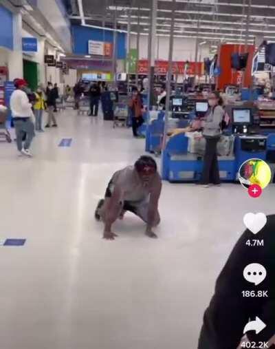 Just a crazy person doing crazy people stuff