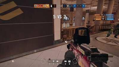 Somehow, a Triple headshot with Bandit