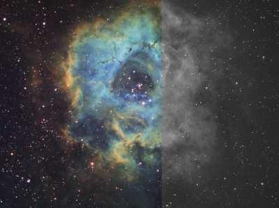 Rosette Nebula, NGC2244 in SHO [1920x1438]