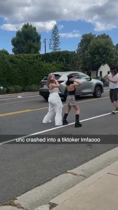 Yep, a totally normal reaction to a traffic accident