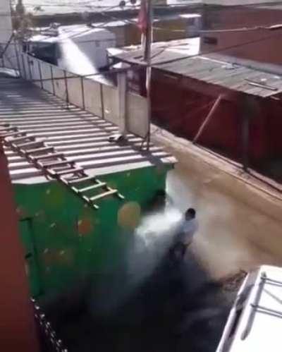 Moral of the story: don't show your ass at firetrucks