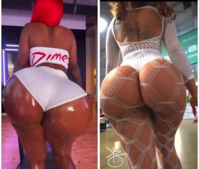 Damnn they are both soo thick 😩🥵 Left or Right side ? 😈