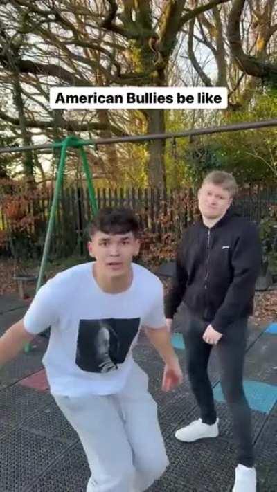 English men 🇬🇧 recreate American 🇺🇸 bullying in school!
