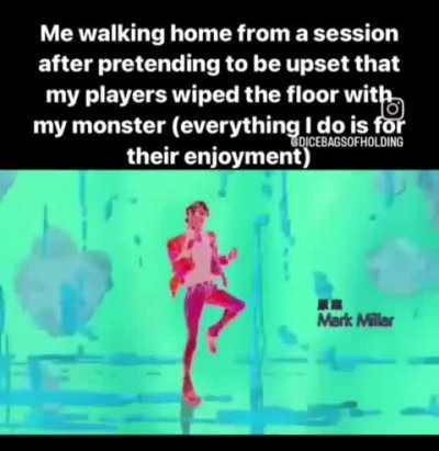 Playing the role of Megamind