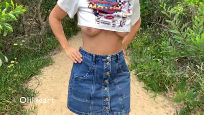 I love to flash outside
