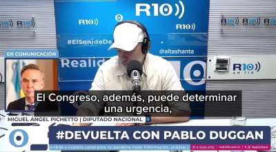 Pichetto diciendo que es absurdo que se quiera castigar penalmente a aquellos que voten una ley que no aclaran como van a financiar.