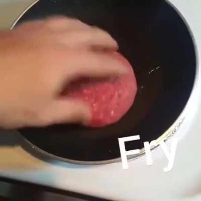 Borger inside of Burger