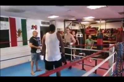 Sparring bully gets beaten by a 16 year old