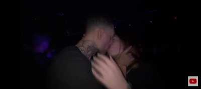 Brazilian ugly guy making out with a beautiful girl