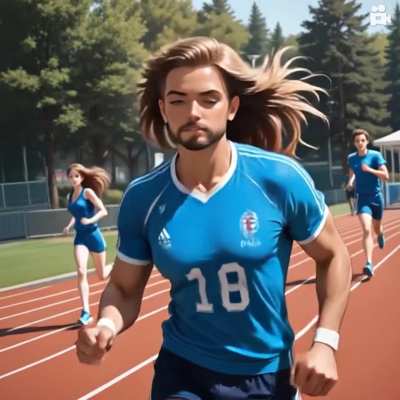 [M2F] Another suddenly top-heavy runner at the track