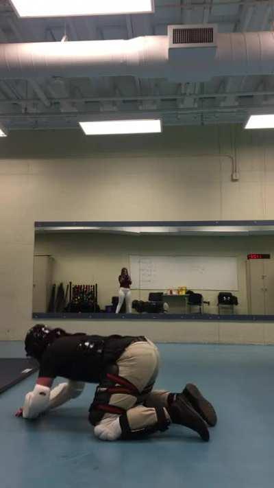 Painful self-defense training blooper
