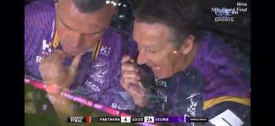 Bellyache with quite possibly his most ferocious coaching box blowup, even in spite of being up four tries to one in the Grand Final