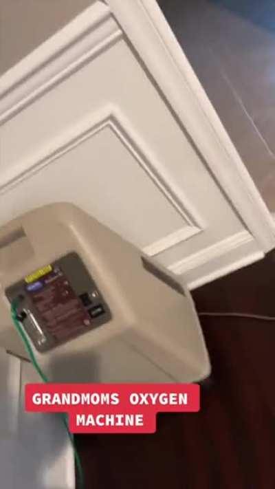 farting into oxygen machine