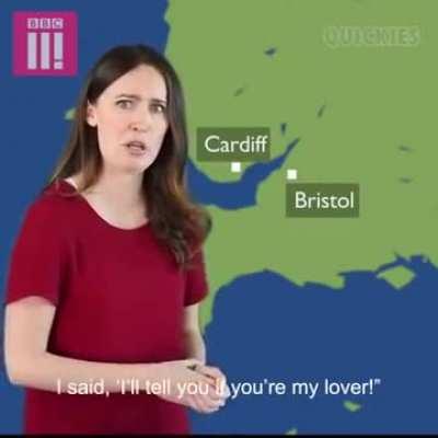 Weather forecast in different British (and Irish) accents