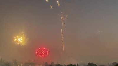 Happy 4th from Santa Ana, one minute of pure sound and light show.