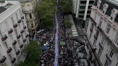 Video drone de la marcha del 24 de marzo en Plaza de Mayo