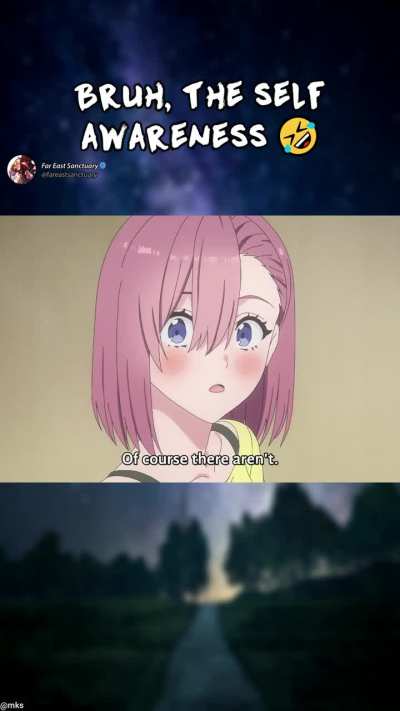 The Least Self Aware Anime Character