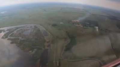 Cockpit footage of a Ukrainian MiG-29 using AGM-88 HARM missiles and other munitions