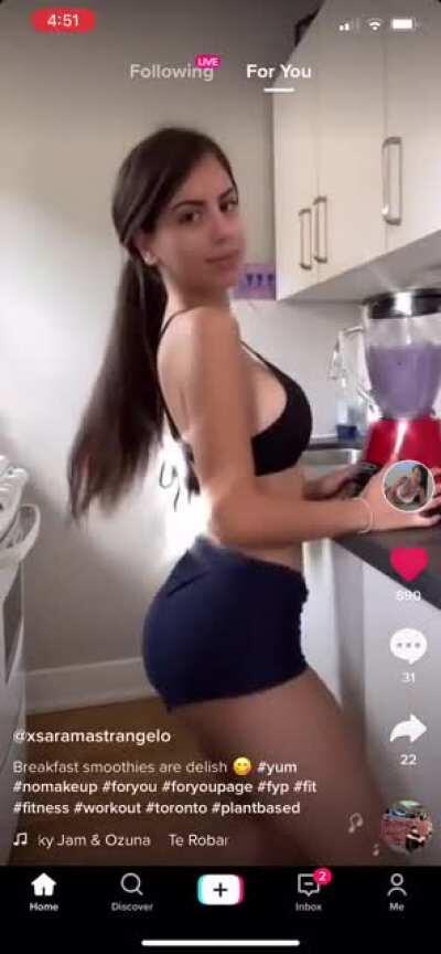 She needs some protein in that smoothie