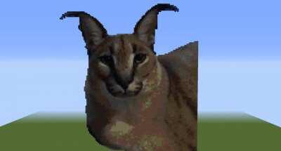 Floppa is one with Minecraft