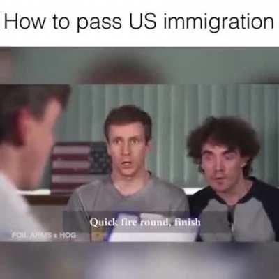 Immigration test...
