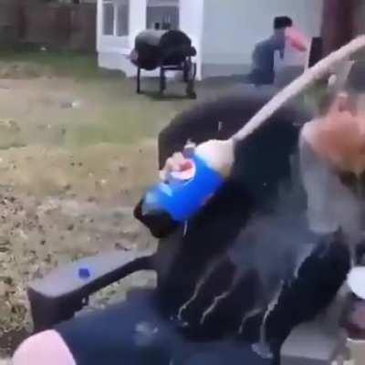 To drink some Pepsi.