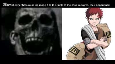 Sakura and Ino's opponents if any of them had made it to the chunin exam finals