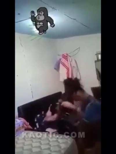 When she goes through your phone and sees something she don’t like.