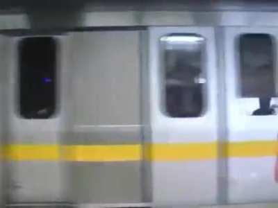 Delhi metro was super jammed so few men chose to ride in lady's compartment and then this happened.