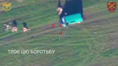 A strike on the Russian military at the training ground. Zaporozhye region.